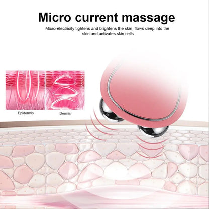EMS Face Lift Massager Machine Roller Microcurrent